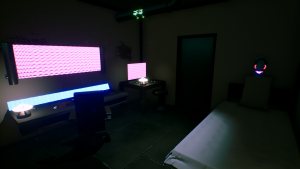 video game screenshot of static